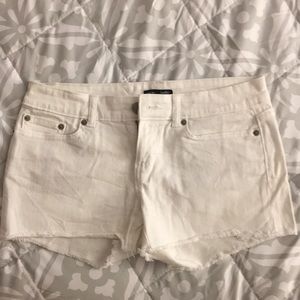 Gap white jean shorts